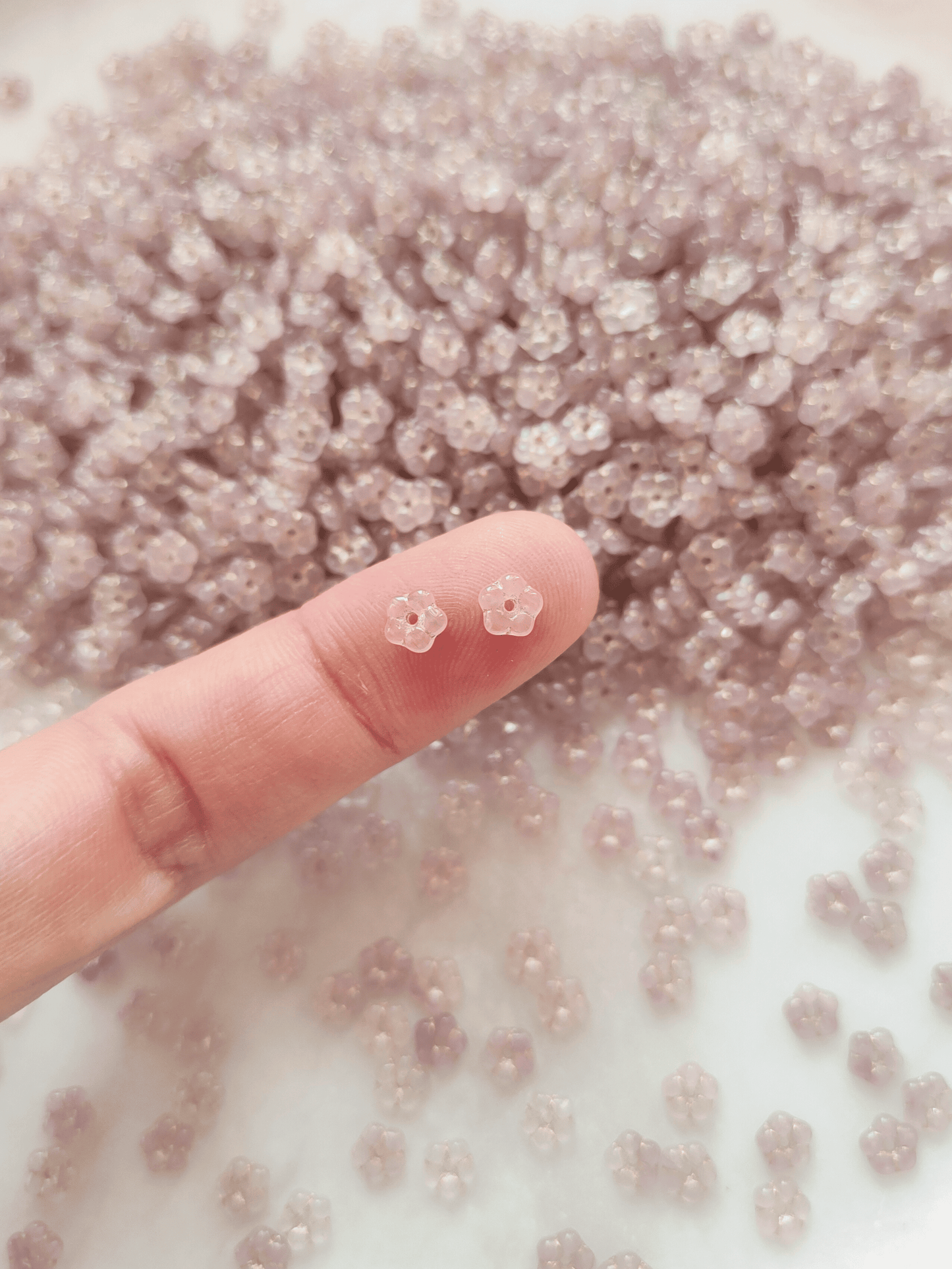 Vergiss-mein-nicht Blüten 5mm - gedecktes Pastell Lila