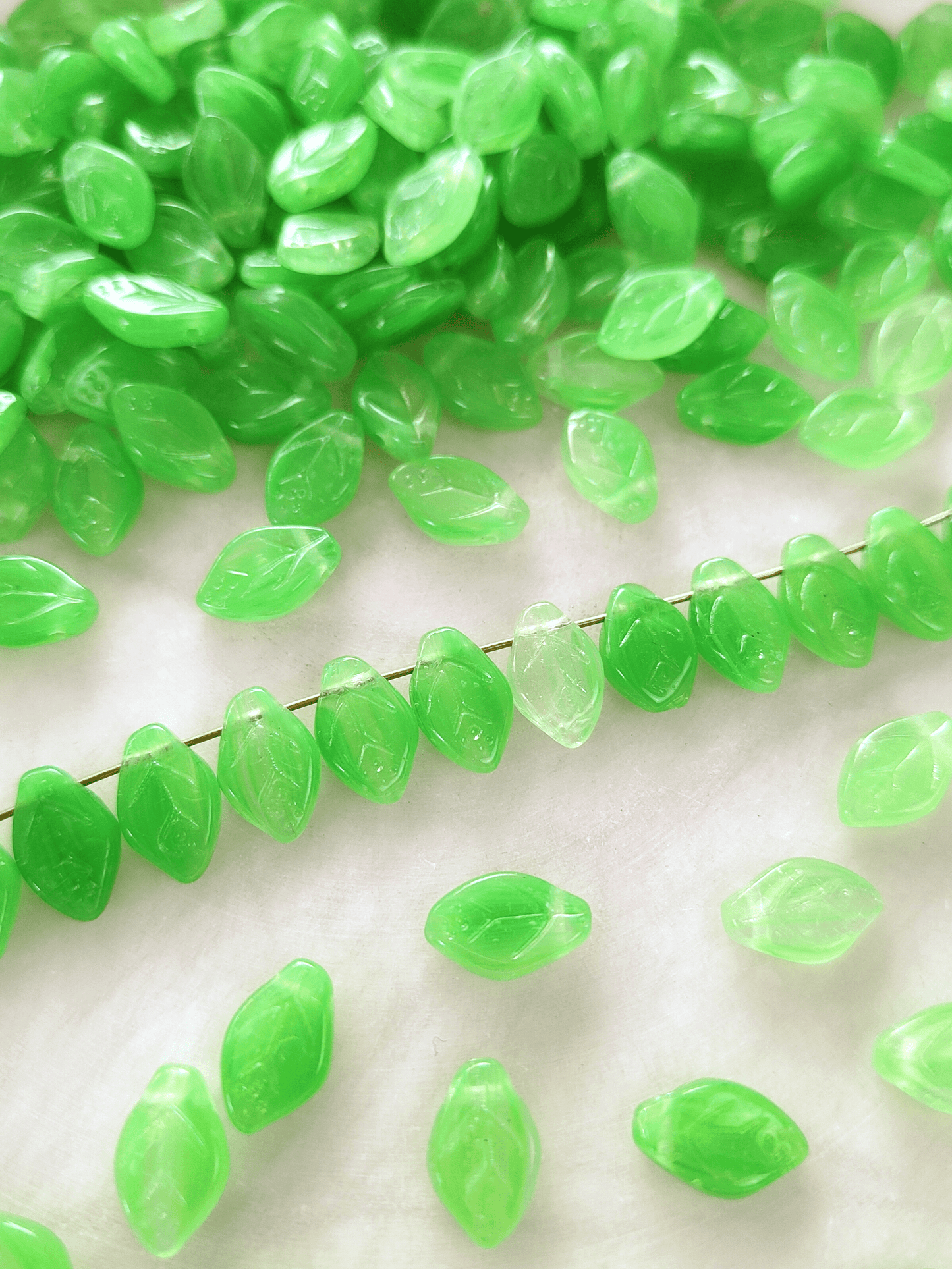 Kirschblätter 12mm - leuchtendes Grün