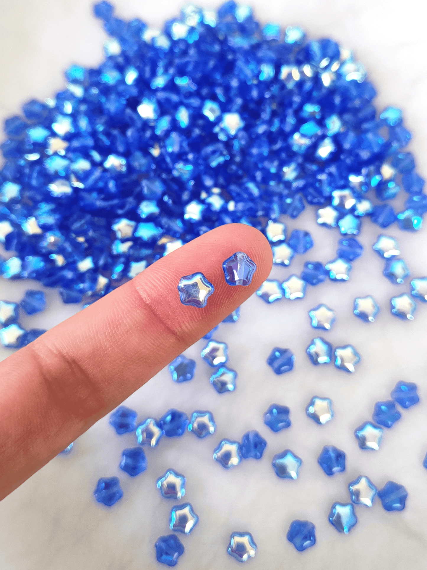 Sterne 6mm - Marineblau AB