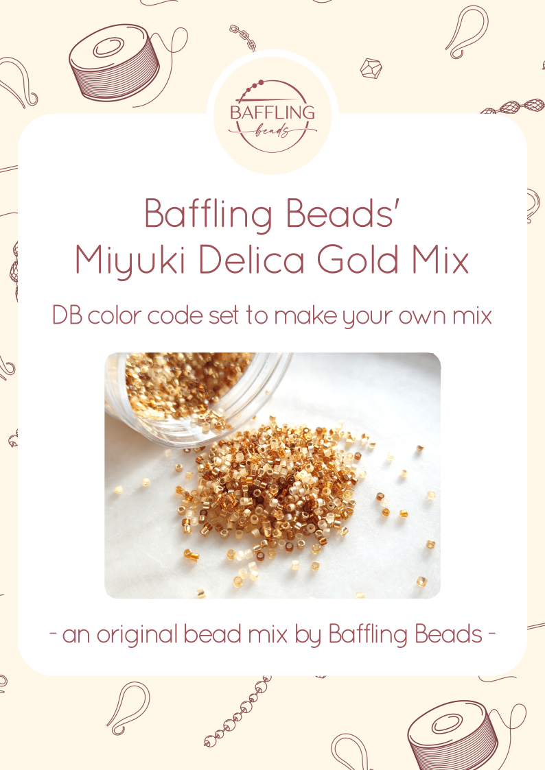 Miyuki Delica Gold Mix - DB color codes