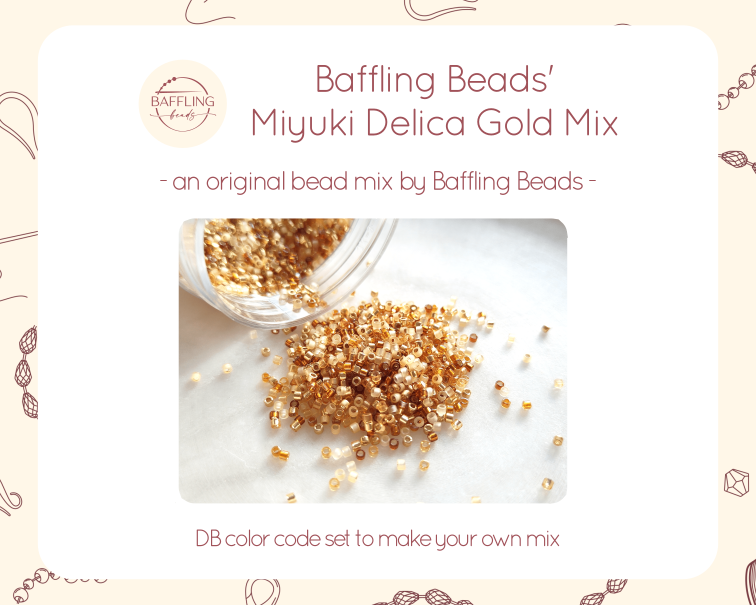 Miyuki Delica Gold Mix - DB color codes