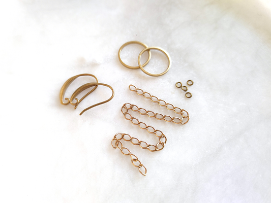 Supply kit for woven "Elaputra" earrings