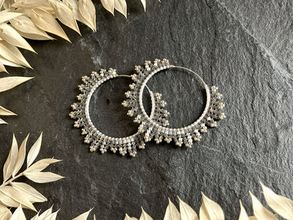 "Estelle" bead kit - crystal & graphite