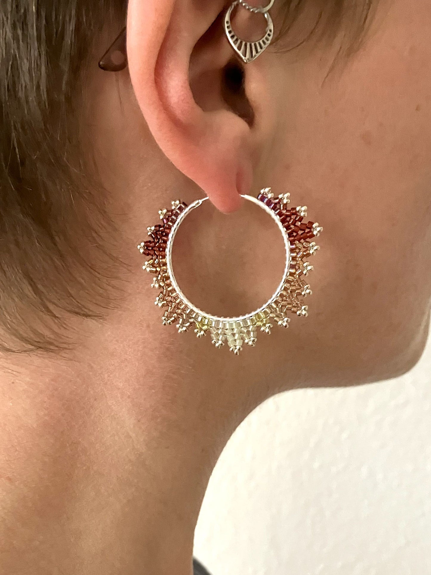 Silber Creolen "Estelle" - Spätherbst