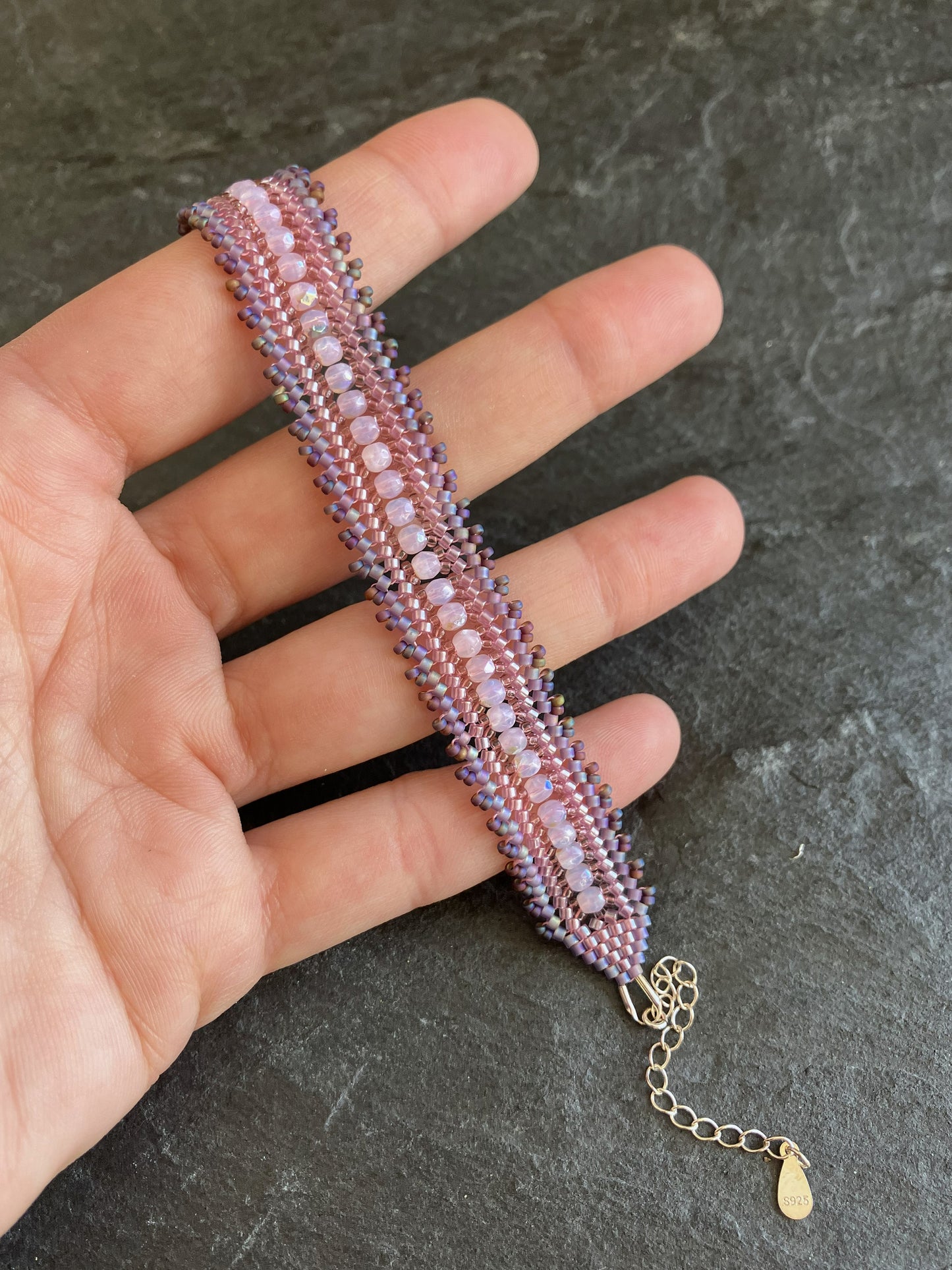 Personalisiertes "Coburn" Armband - Fliederblüte