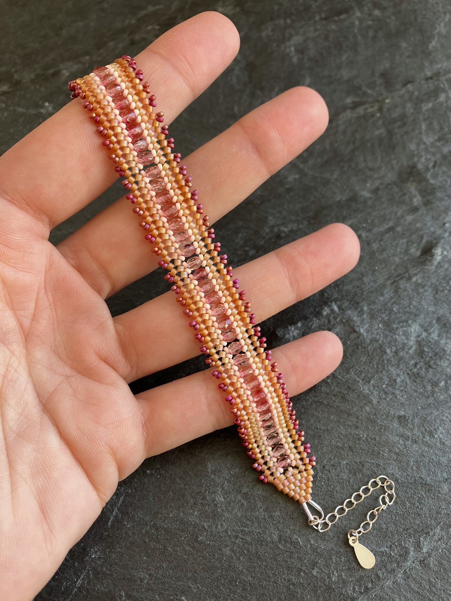 Personalisiertes "Coburn" Armband - Sommerrose