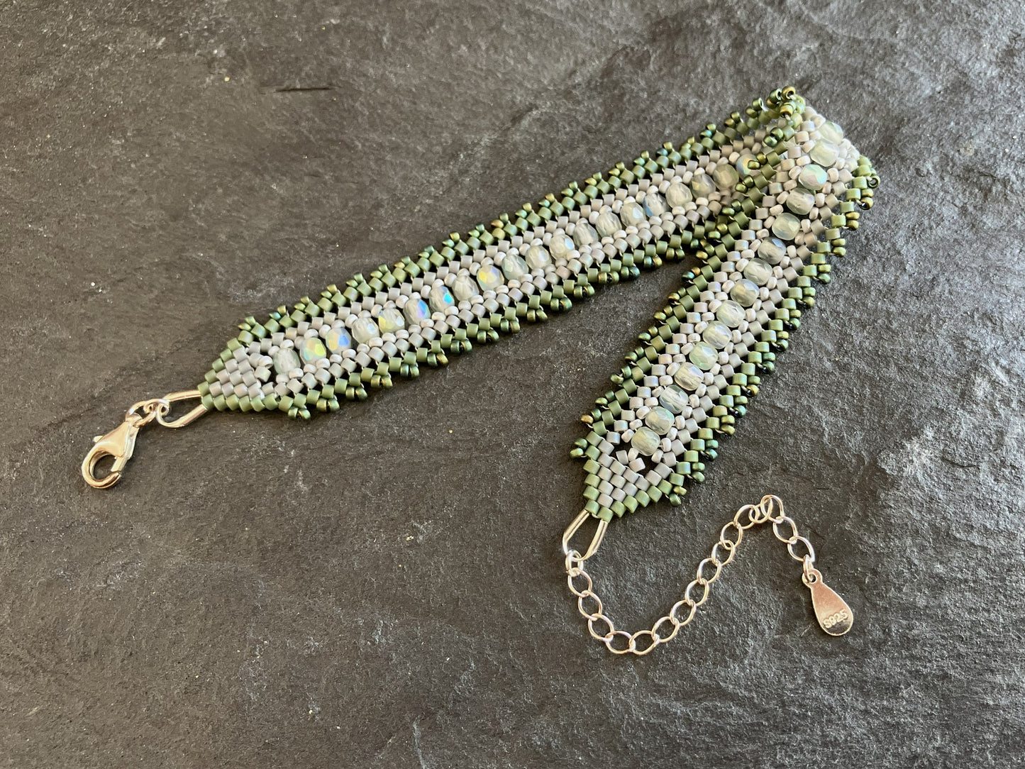 Personalisiertes "Coburn" Armband - Frischer Salbei