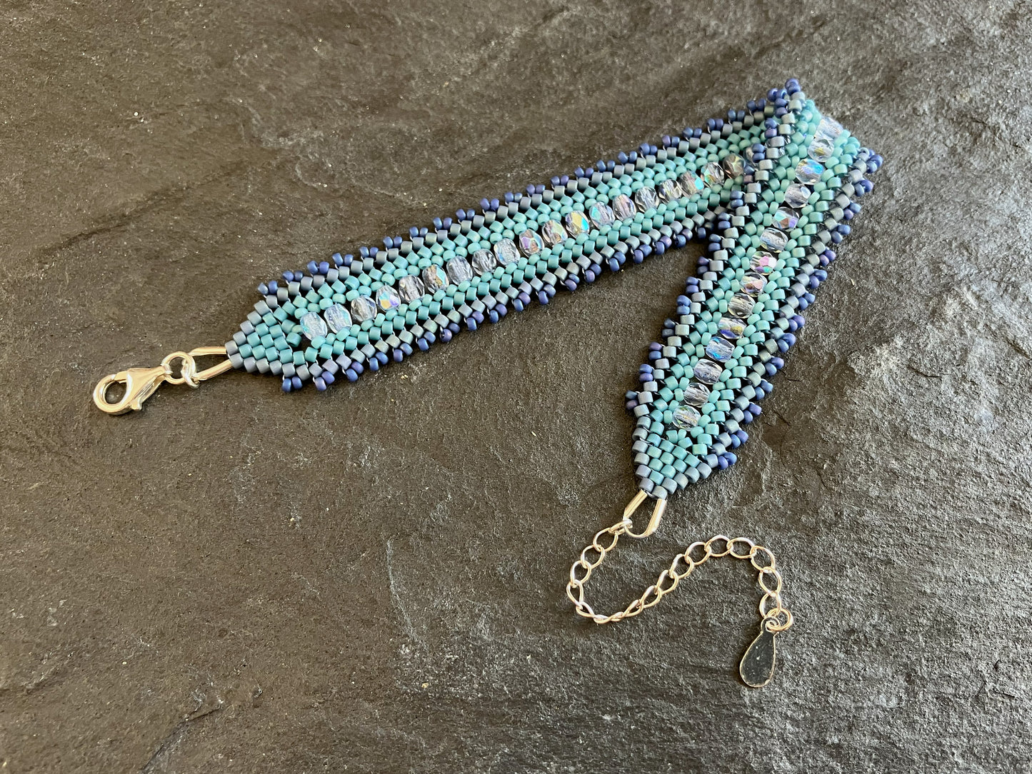 Personalized "Coburn" bracelet - winter blues