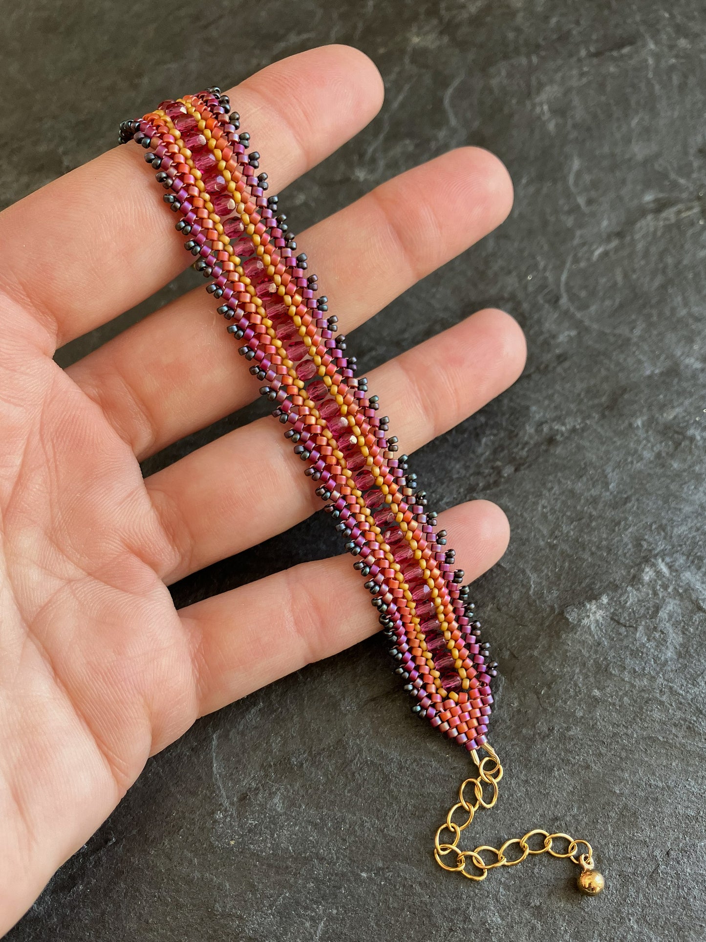 Personalisiertes "Coburn" Armband - Später Sonnenuntergang