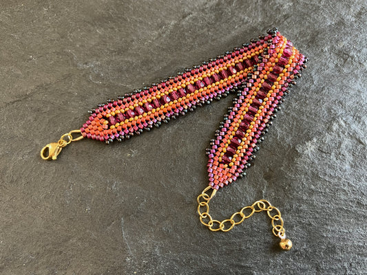 Personalisiertes "Coburn" Armband - Später Sonnenuntergang