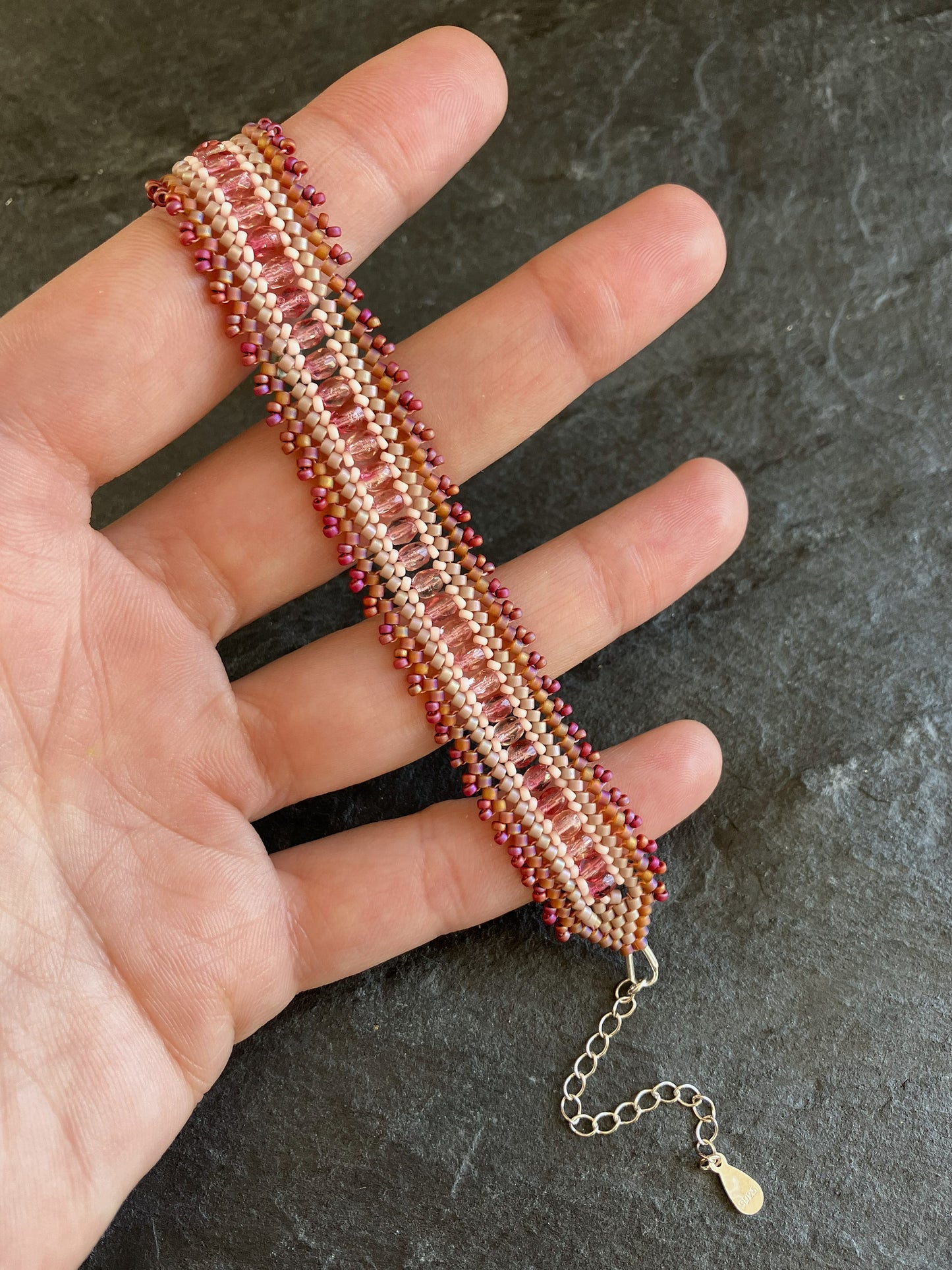 "Coburn" bracelet 16.0 cm - muted rose