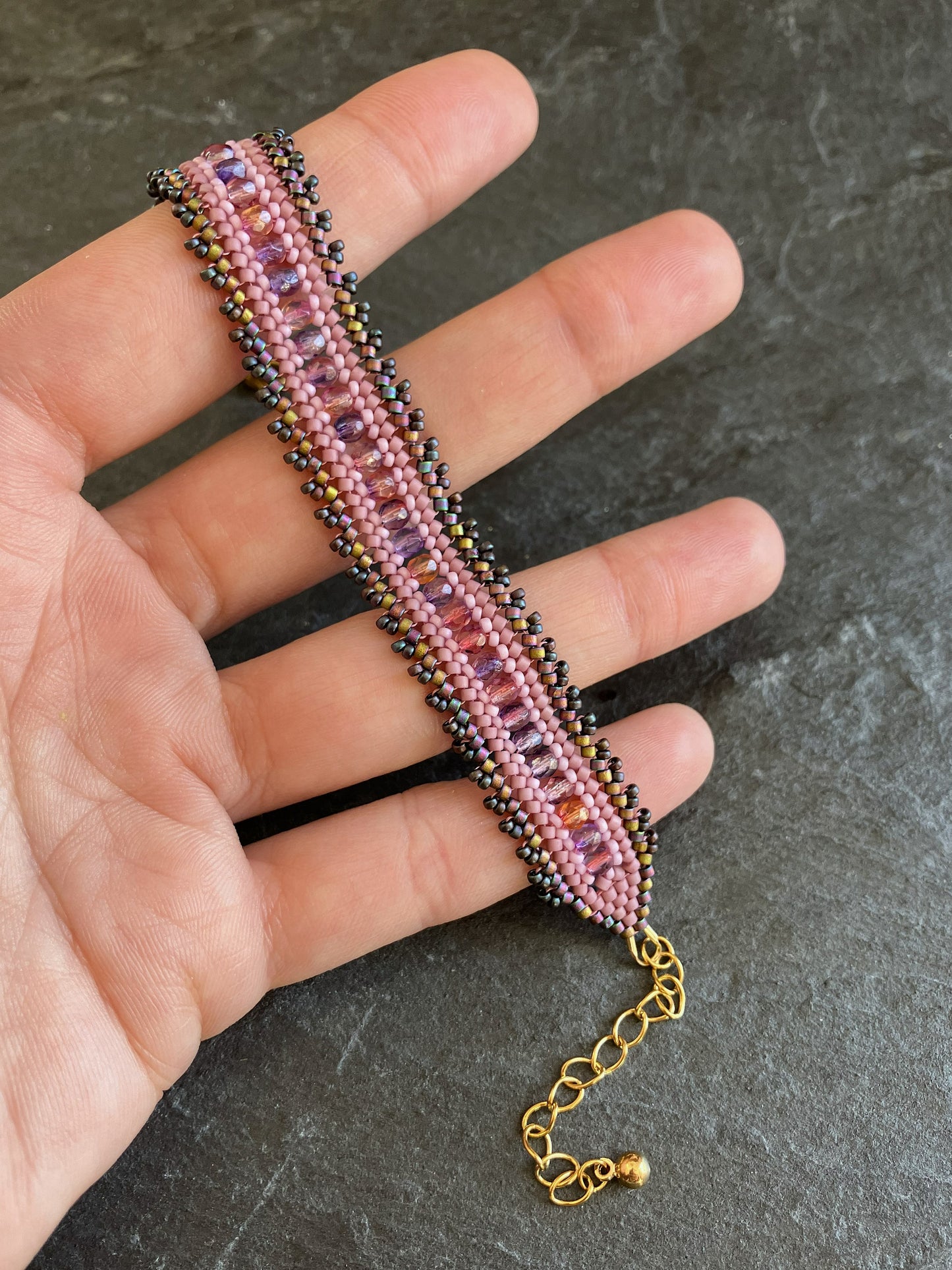 "Coburn" Armband 16cm - Aster