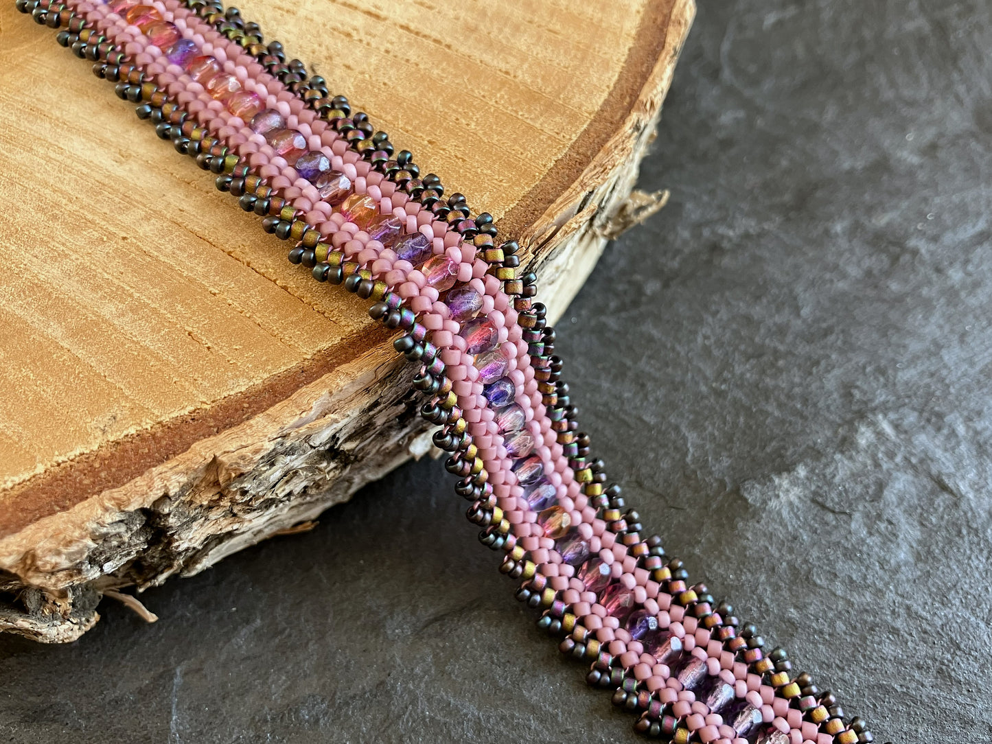 "Coburn" Armband 16cm - Aster