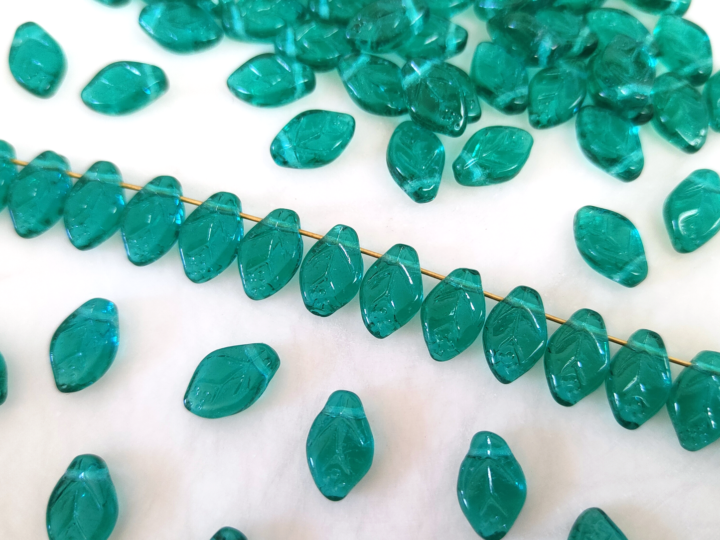 Kirschblätter 12mm - Fichtengrün