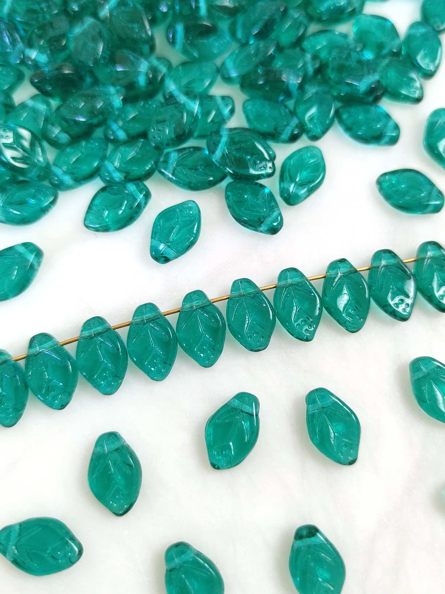 Kirschblätter 12mm - Fichtengrün