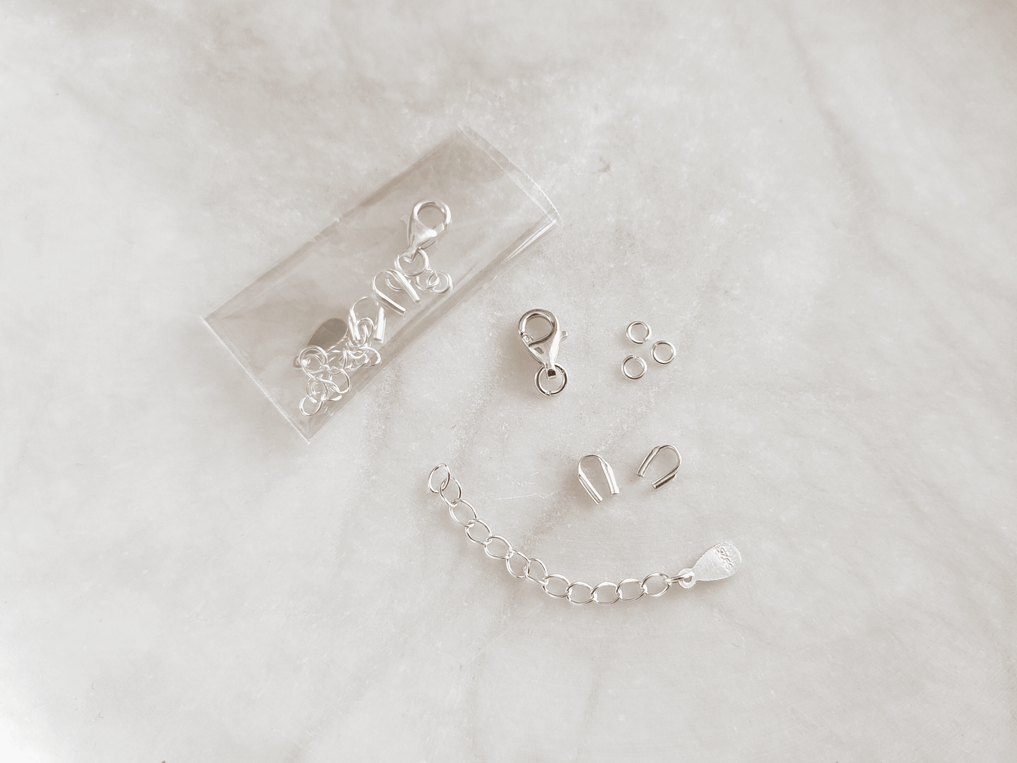Silver supply kit for "Coburn" bracelets