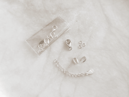 Silver supply kit for "Coburn" bracelets