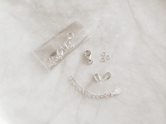 Silver supply kit for "Coburn" bracelets