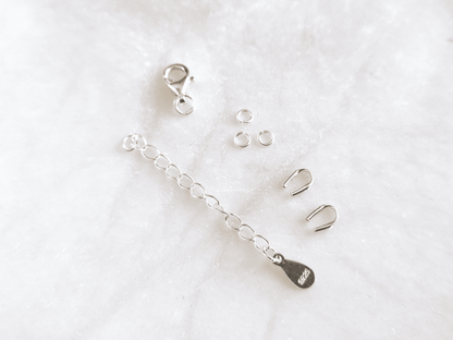 Silver supply kit for "Coburn" bracelets