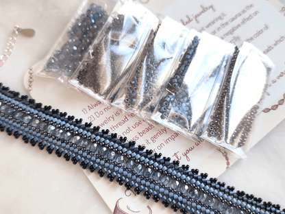 "Coburn" Perlen-Kit - Stahl