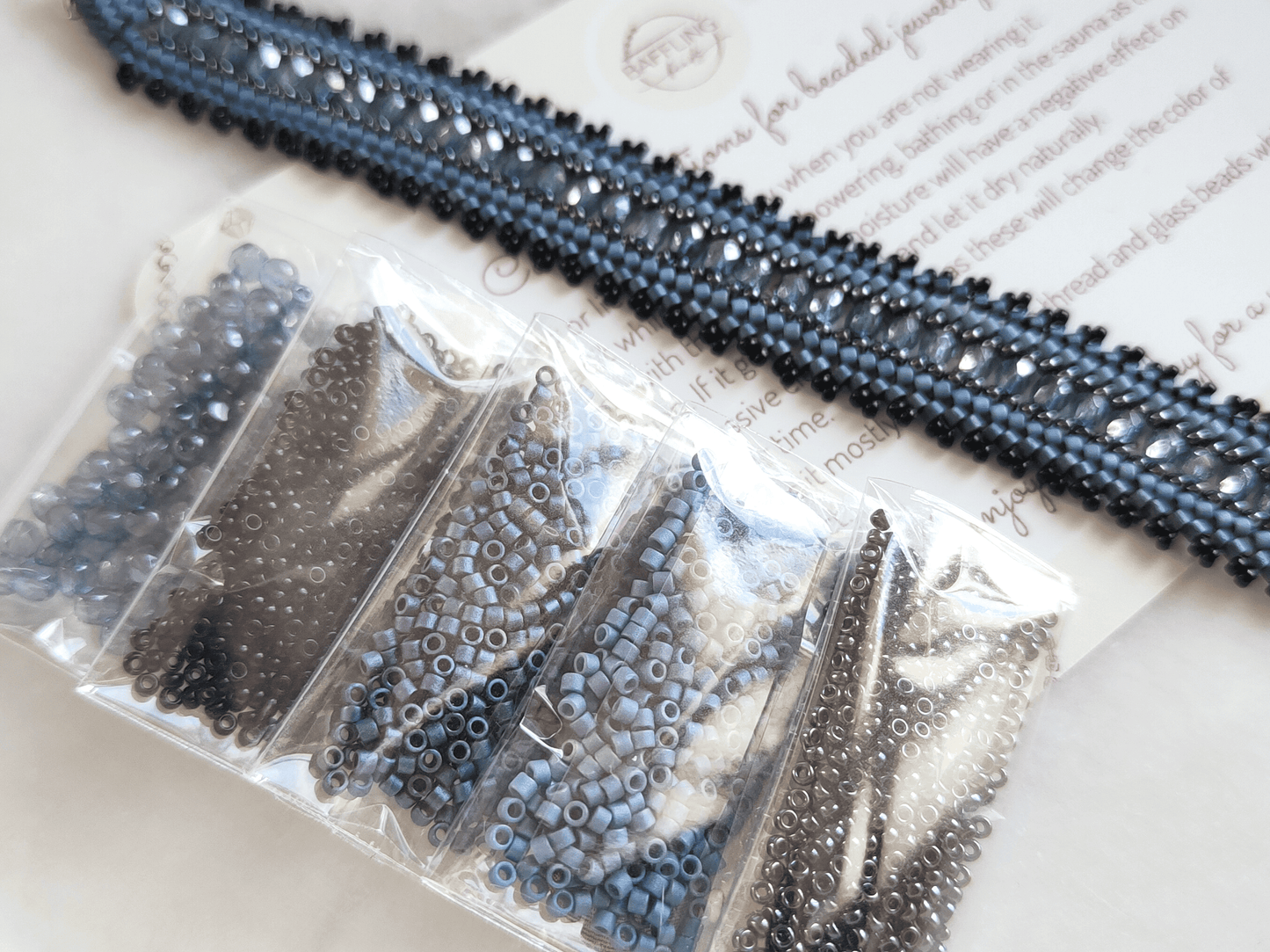 "Coburn" Perlen-Kit - Stahl