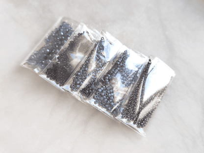 "Coburn" Perlen-Kit - Stahl