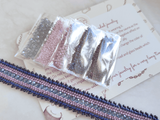 "Coburn" bead kit - cornflower
