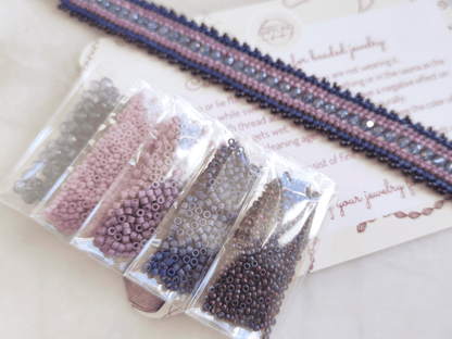 "Coburn" bead kit - cornflower