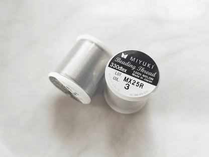 Miyuki beading thread 0.3mm - silver