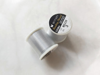 Miyuki beading thread 0.3mm - silver