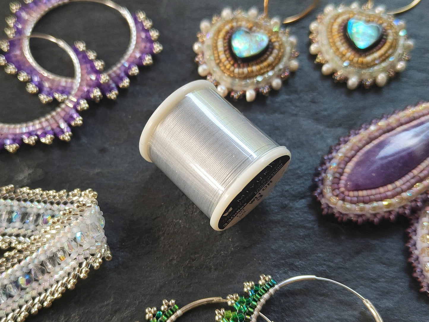 Miyuki beading thread 0.3mm - silver