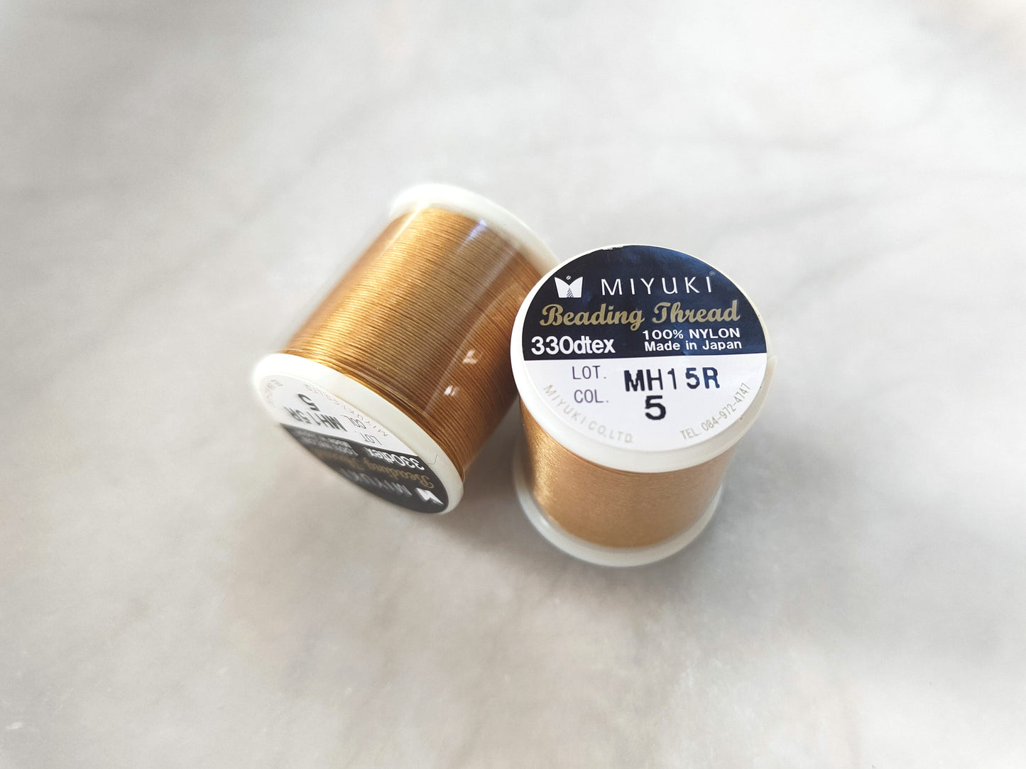 Miyuki Nylon-Faden 0,3mm - Gold