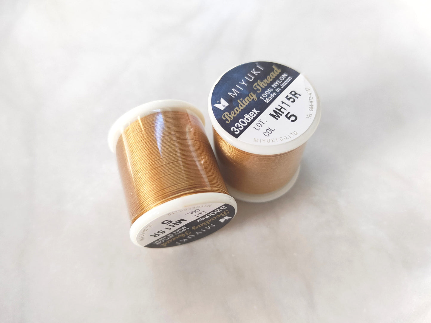 Miyuki Nylon-Faden 0,3mm - Gold