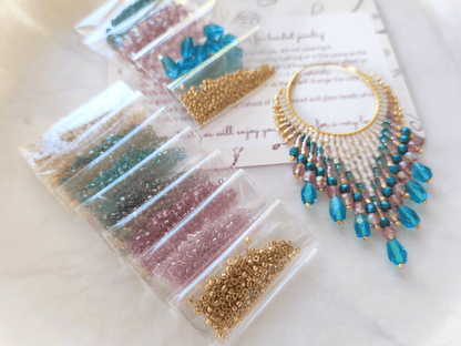 "Lillian" bead kit - seashell