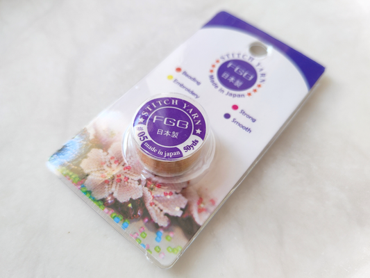Nylon thread 0.1mm - gold