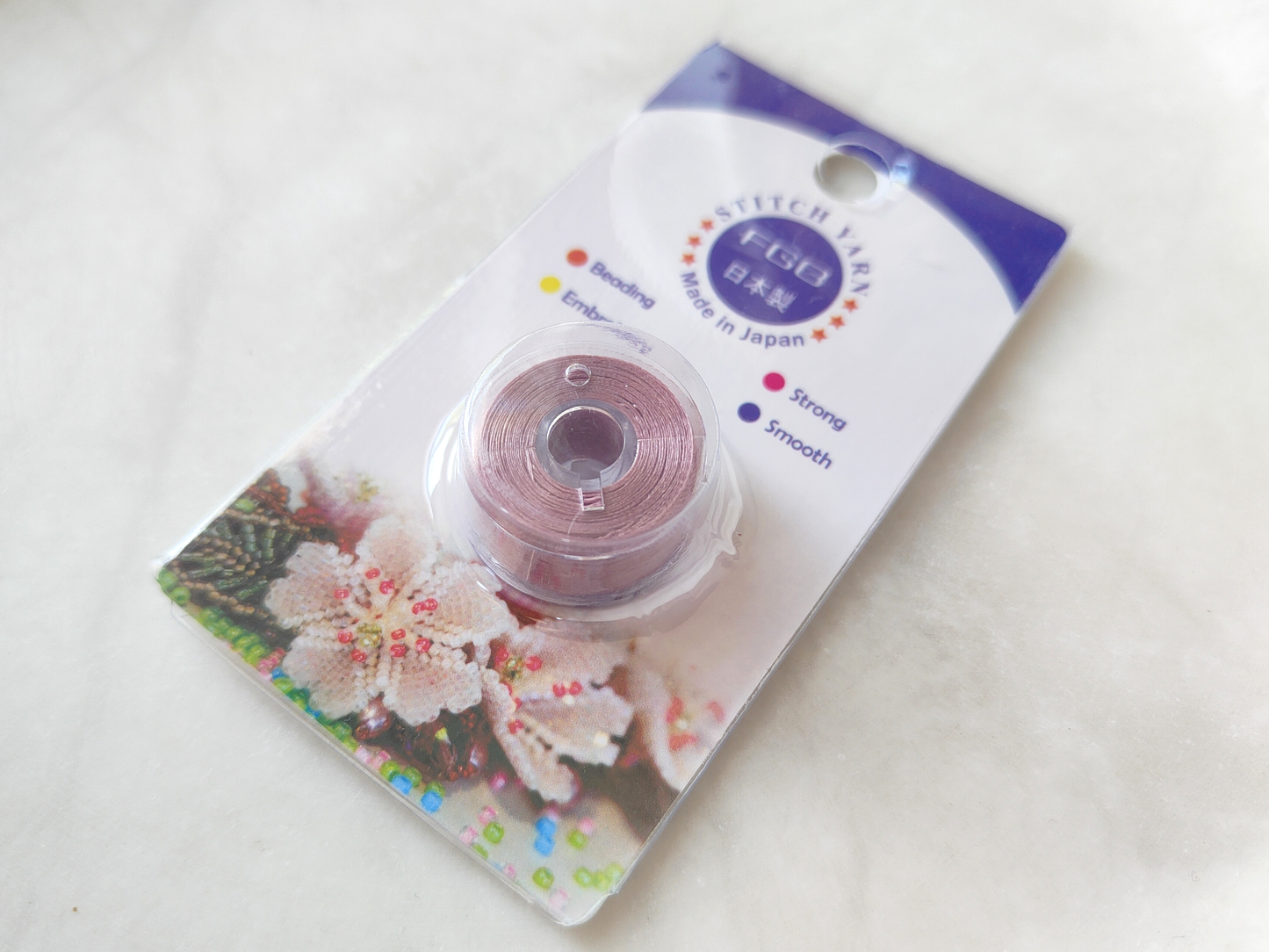 Nylon-Faden 0,1mm - gedecktes Rosa