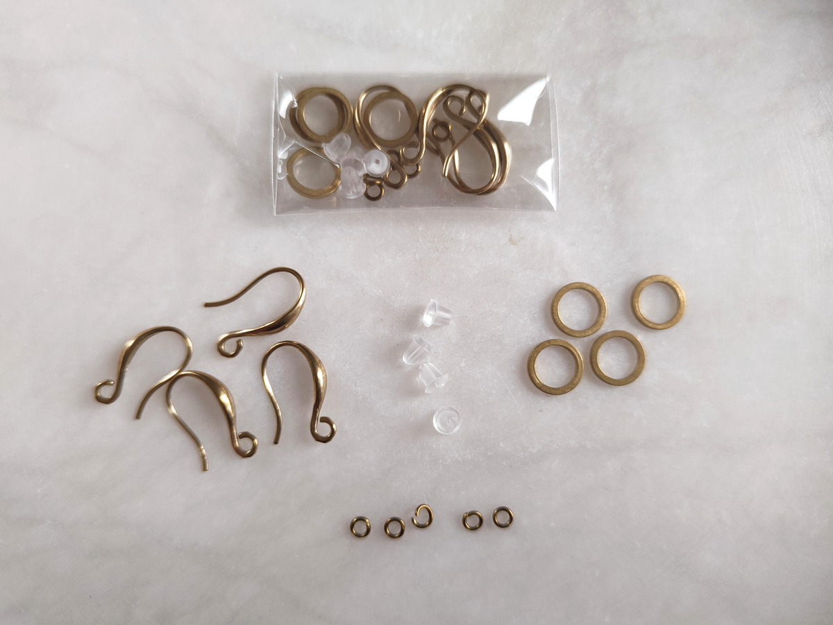 Supply kit for "Girasol" flower earrings
