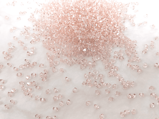3mm MC bicone beads - peach