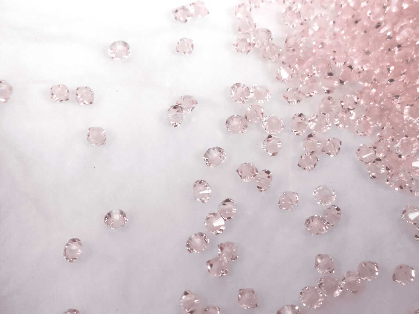 3mm MC bicone beads - peach