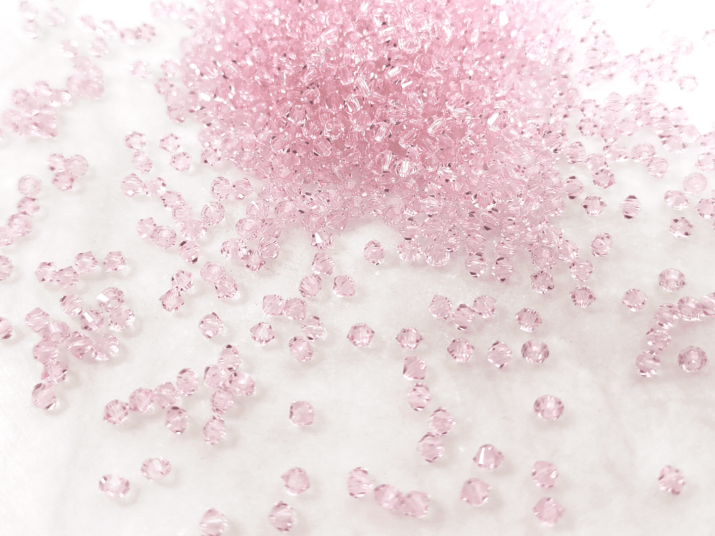 3mm MC bicone beads - light pink