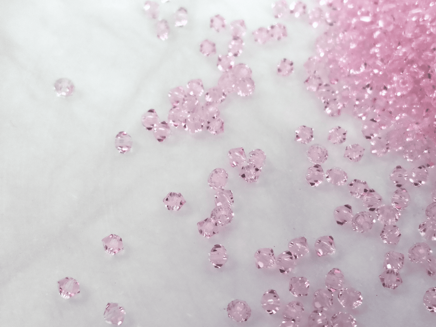 3mm MC bicone beads - light pink