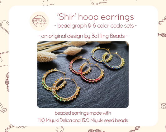 Shir - bead graph & color codes