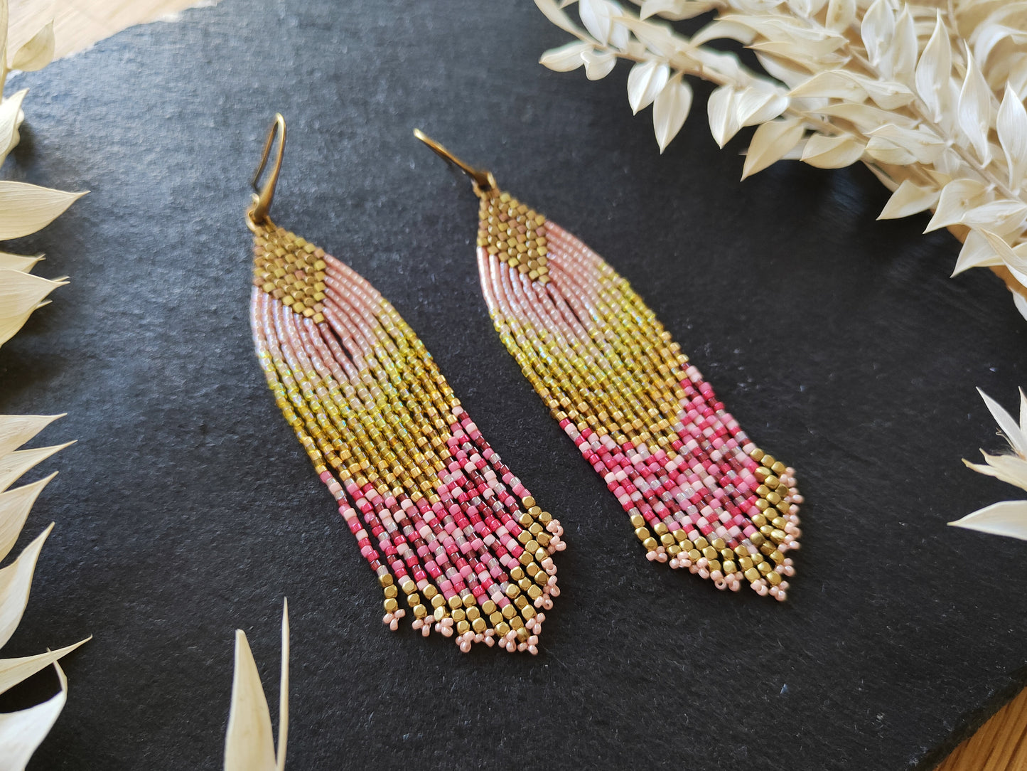 Supply kit for "Luano" fringe earrings