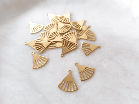 Fan brass findings 16x14mm