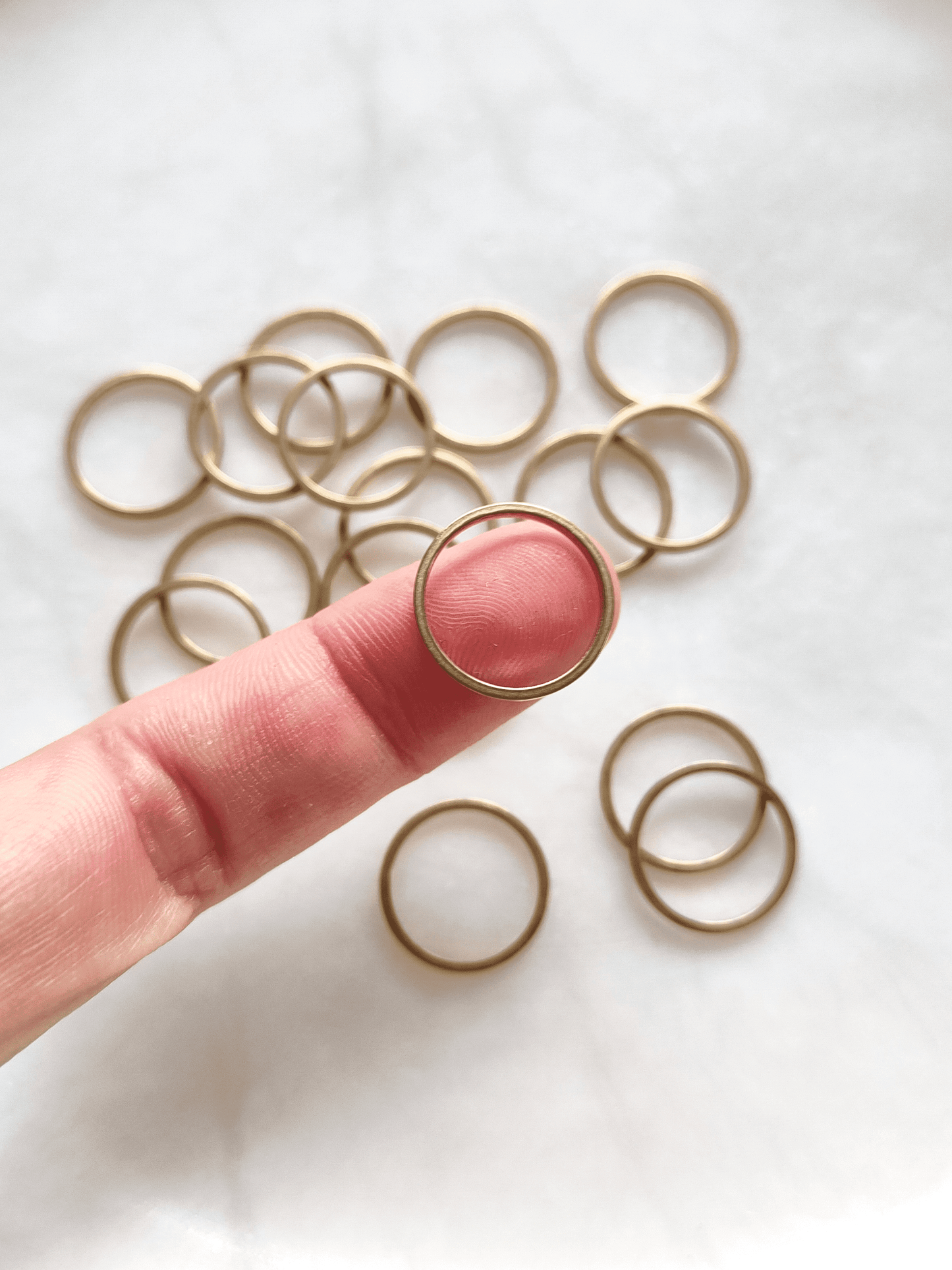 Circle brass findings 16mm