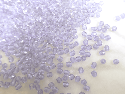 3mm fire-polished beads - lilac