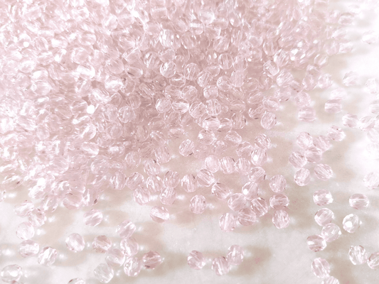 4mm Glasschliffperlen - Pastell Rosa