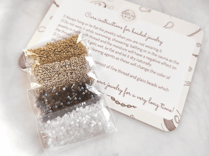 "Estelle" bead kit - crystal & graphite