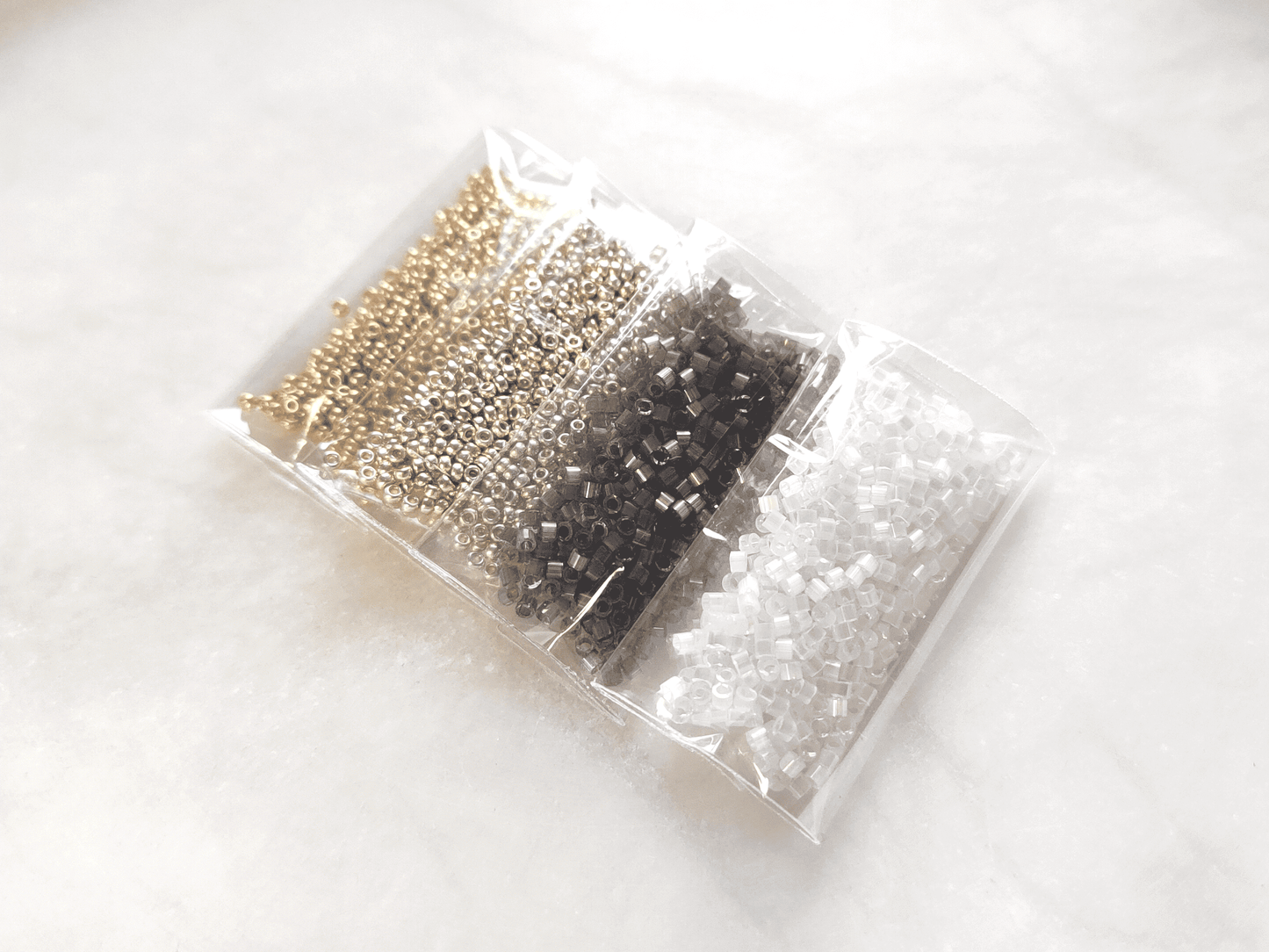 "Estelle" bead kit - crystal & graphite