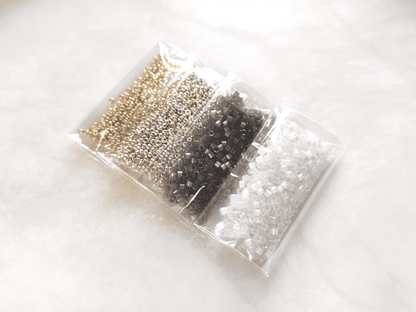 "Estelle" bead kit - crystal & graphite